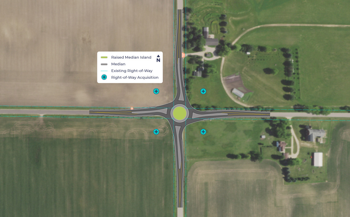 Alternative 2: Centered Roundabout