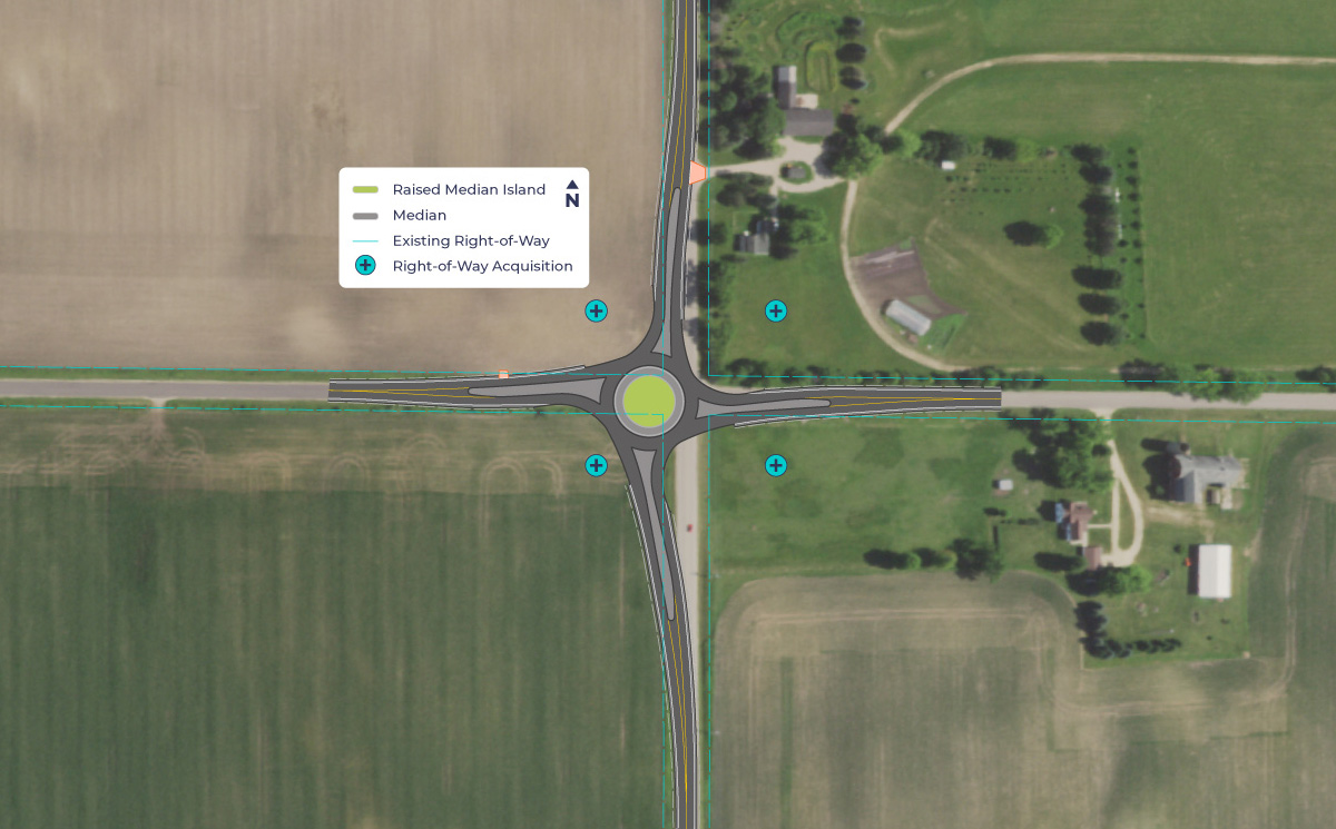 Alternative 3: Off-Set Roundabout